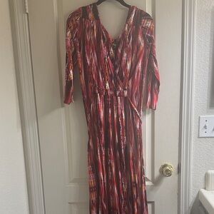 NWOT Serena Williams Vibrant Long Sleeve Dress